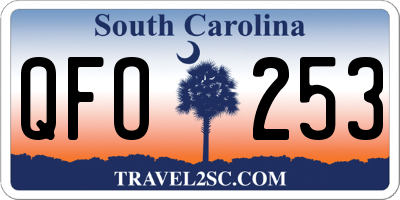 SC license plate QFO253