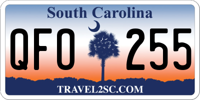 SC license plate QFO255