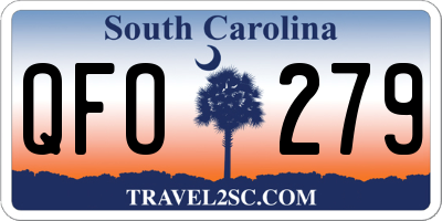 SC license plate QFO279