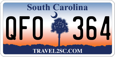 SC license plate QFO364
