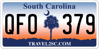 SC license plate QFO379