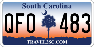 SC license plate QFO483