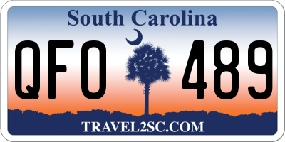 SC license plate QFO489