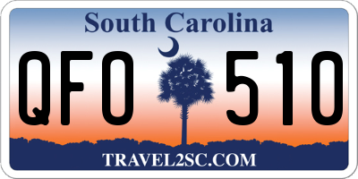 SC license plate QFO510