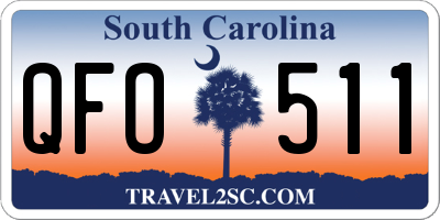 SC license plate QFO511