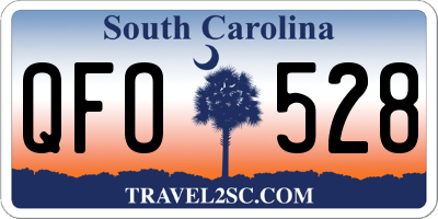 SC license plate QFO528