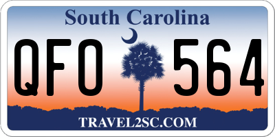 SC license plate QFO564