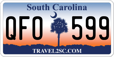SC license plate QFO599