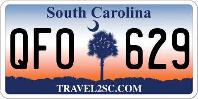 SC license plate QFO629