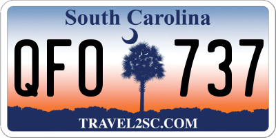 SC license plate QFO737
