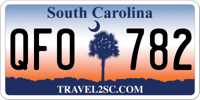 SC license plate QFO782