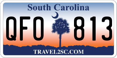 SC license plate QFO813
