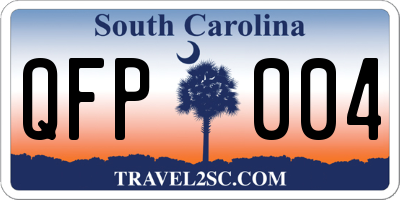SC license plate QFP004