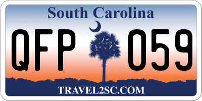 SC license plate QFP059