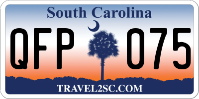 SC license plate QFP075