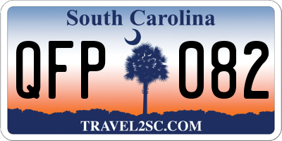 SC license plate QFP082