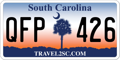 SC license plate QFP426