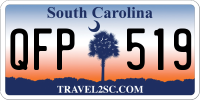 SC license plate QFP519