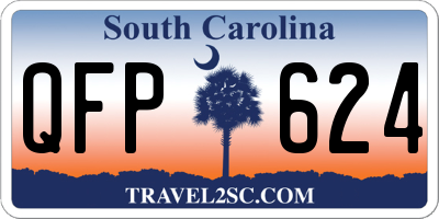 SC license plate QFP624