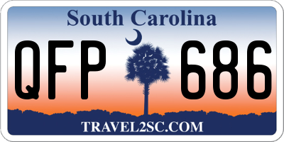 SC license plate QFP686
