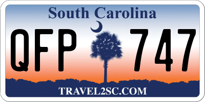 SC license plate QFP747