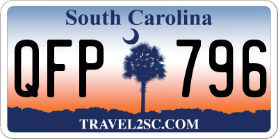 SC license plate QFP796