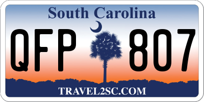 SC license plate QFP807