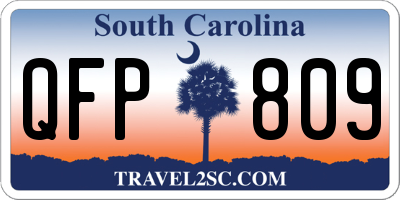 SC license plate QFP809