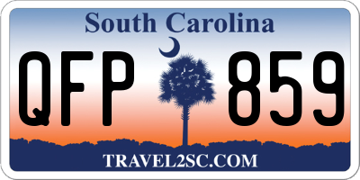 SC license plate QFP859