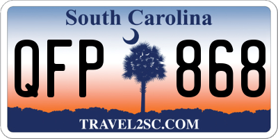 SC license plate QFP868