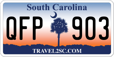 SC license plate QFP903