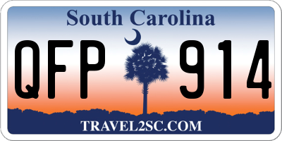 SC license plate QFP914