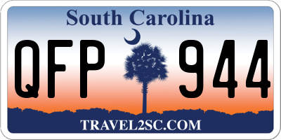 SC license plate QFP944