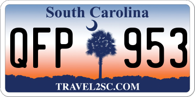 SC license plate QFP953