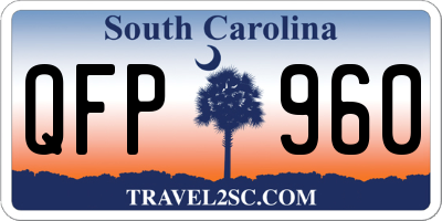 SC license plate QFP960