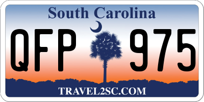 SC license plate QFP975