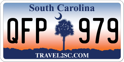 SC license plate QFP979
