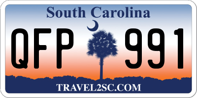SC license plate QFP991