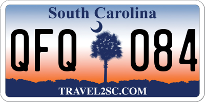 SC license plate QFQ084
