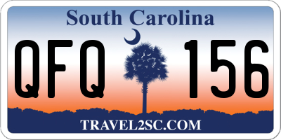 SC license plate QFQ156