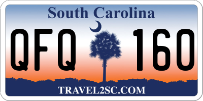 SC license plate QFQ160