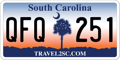 SC license plate QFQ251