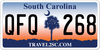SC license plate QFQ268