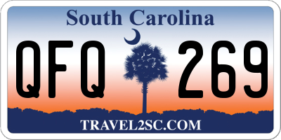 SC license plate QFQ269