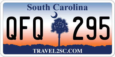 SC license plate QFQ295