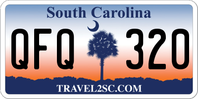 SC license plate QFQ320