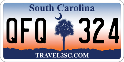 SC license plate QFQ324