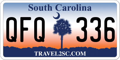 SC license plate QFQ336