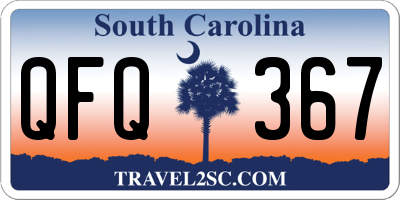 SC license plate QFQ367
