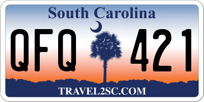 SC license plate QFQ421